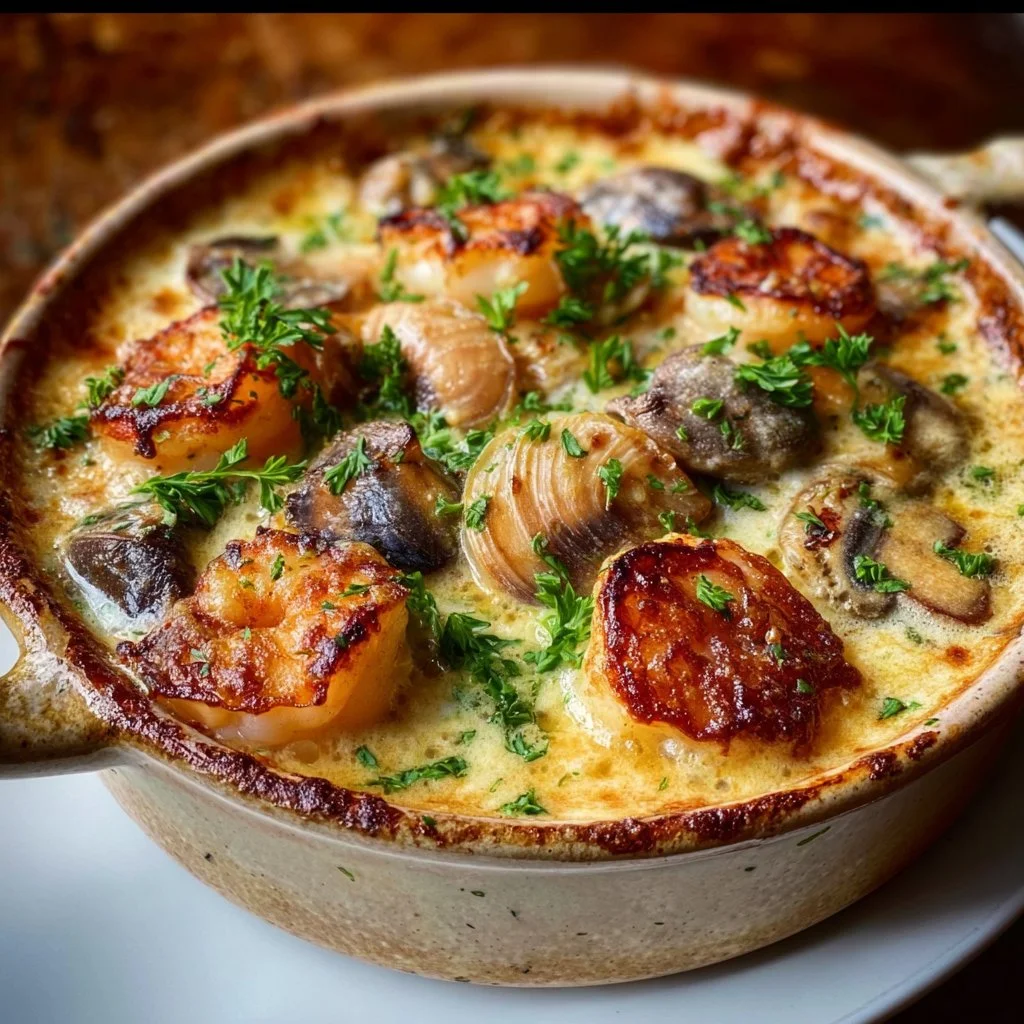 Creamy Seafood Cassolette 8 Creamy Seafood Cassolette