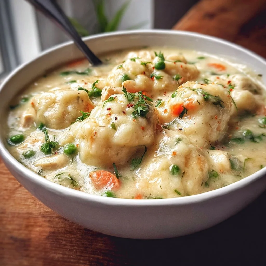 Easy Chicken and Dumplings with Cream of Chicken - theamazingfood 8 Easy Chicken and Dumplings with Cream of Chicken - theamazingfood