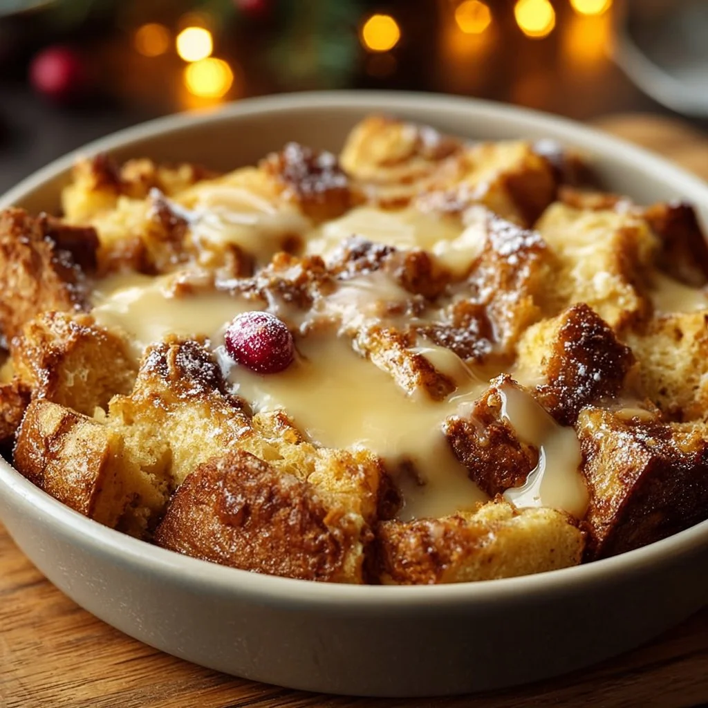 Eggnog Bread Pudding