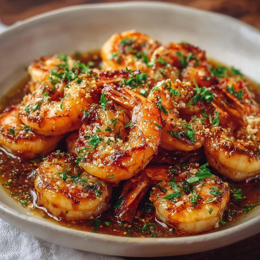 Hawaiian Garlic Shrimp