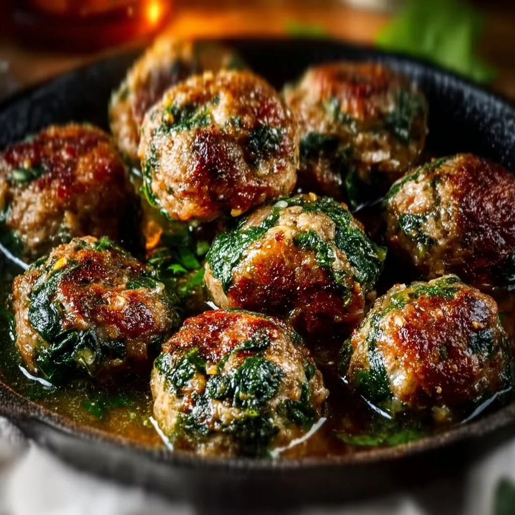 Healthy Spinach Garlic Meatballs 8 Healthy Spinach Garlic Meatballs