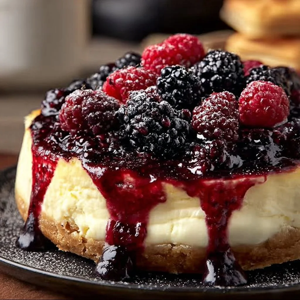 Heavenly Blackberry Raspberry Cheesecake 8 Heavenly Blackberry Raspberry Cheesecake