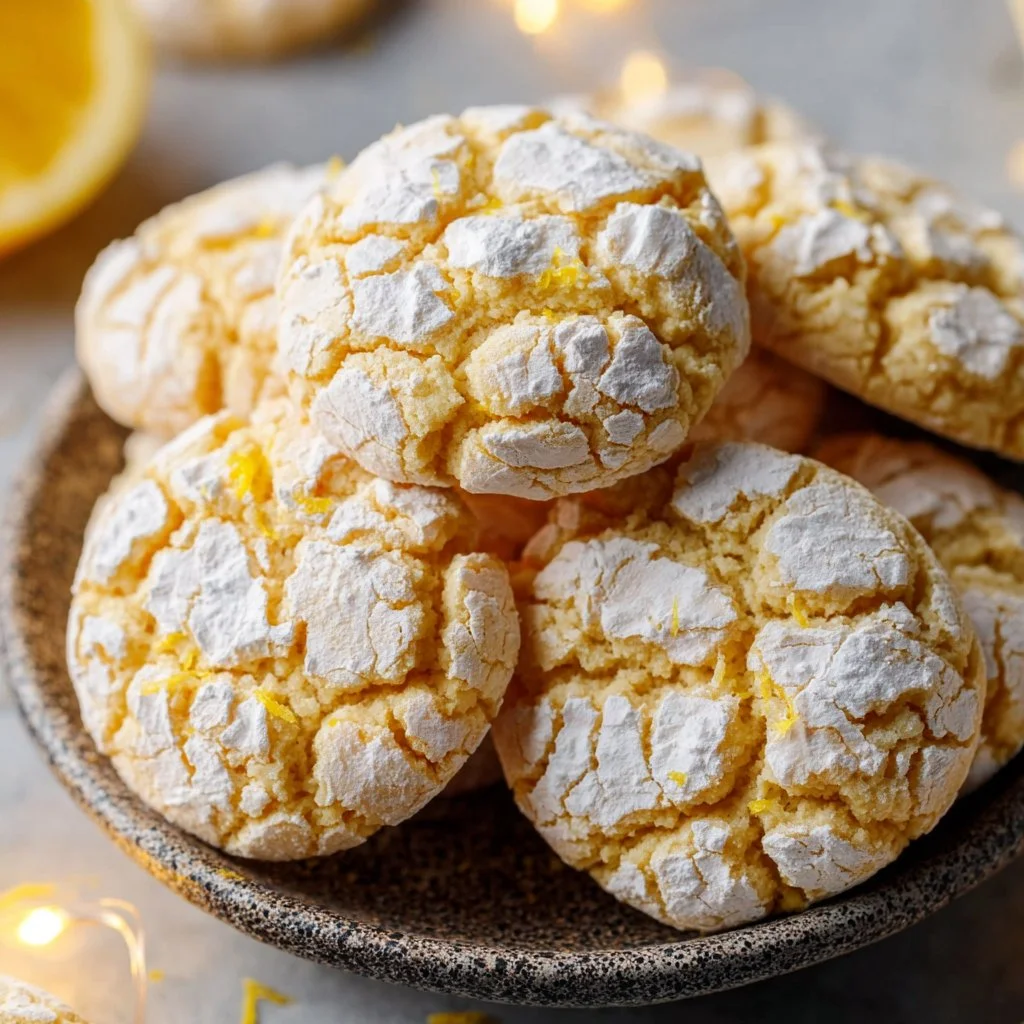 Lemon Crinkle Cookies 8 Lemon Crinkle Cookies