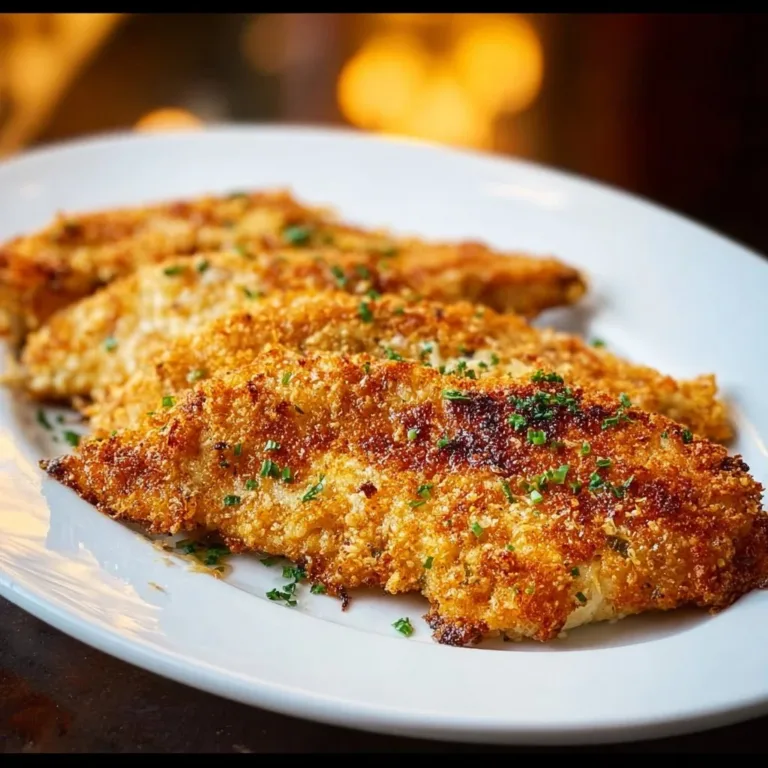 Delicious Mayonnaise Parmesan Chicken dish garnished and ready to serve