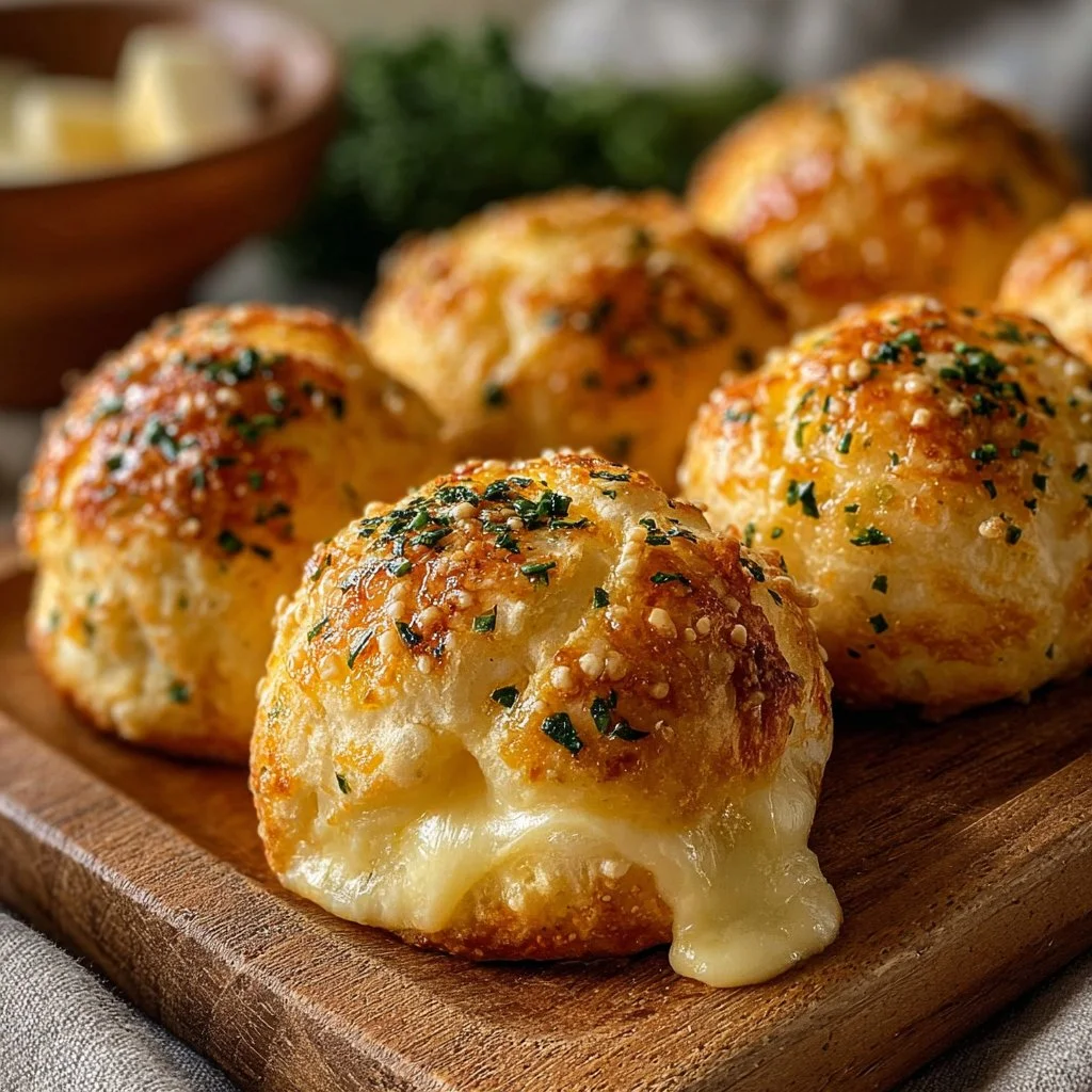 Pillsbury Biscuit Garlic Butter Cheese Bombs