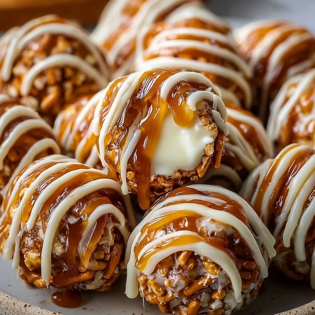 Salted Caramel Pretzel Cheesecake Balls