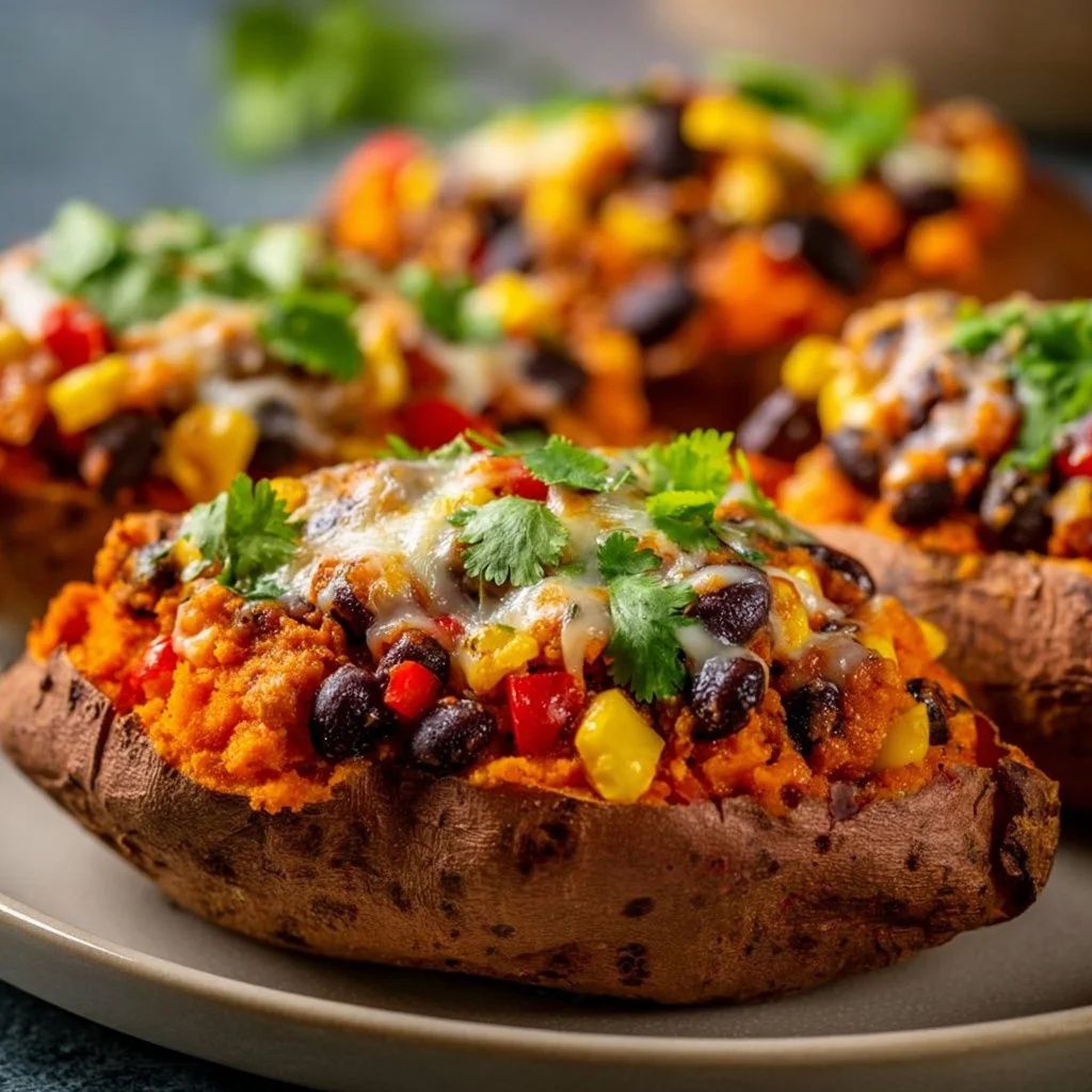 Stuffed Sweet Potatoes with Chili
