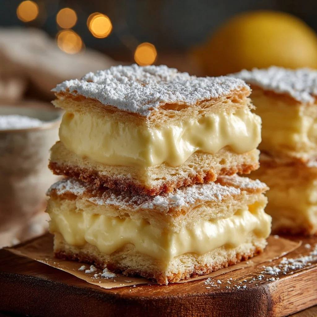 Vanilla Custard Cream Squares 8 Vanilla Custard Cream Squares