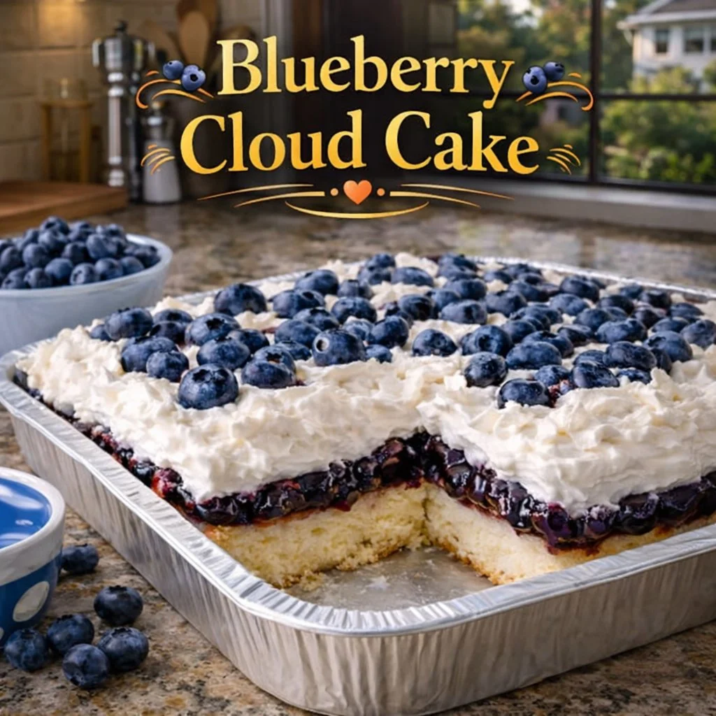 Blueberry Cloud Cake