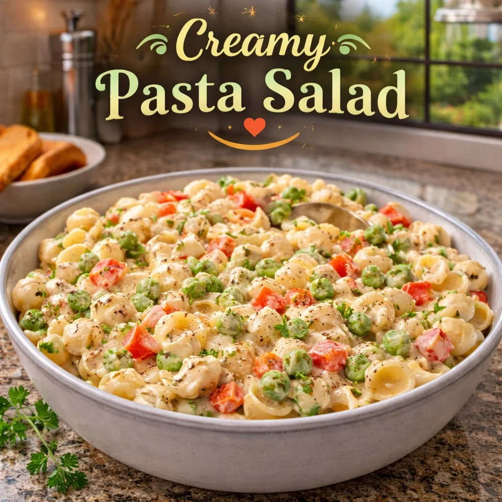 Creamy Pea Pasta Salad