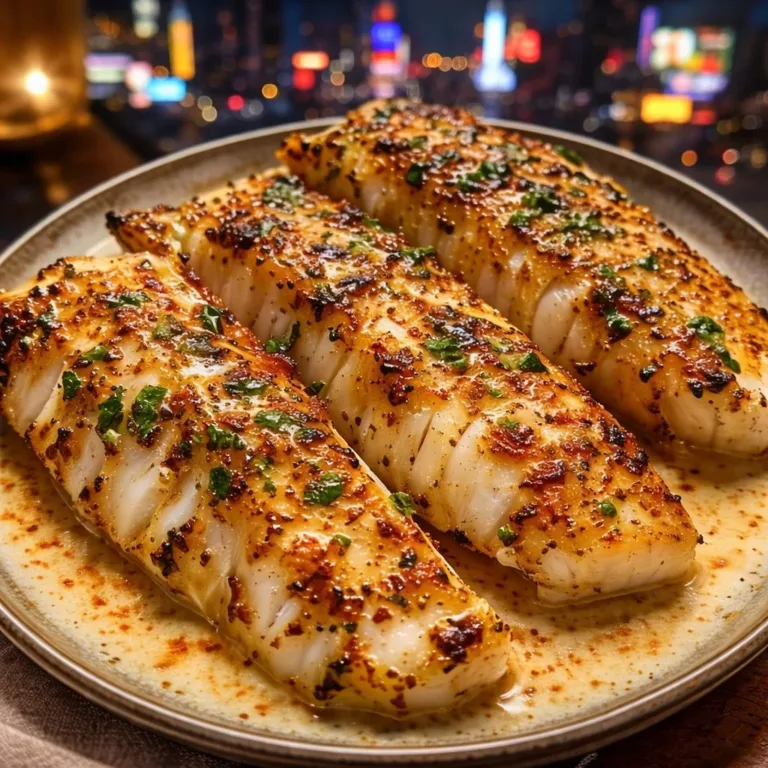 Garlic Butter Cod Strips served with Sweet Chili Lime Sauce on a plate