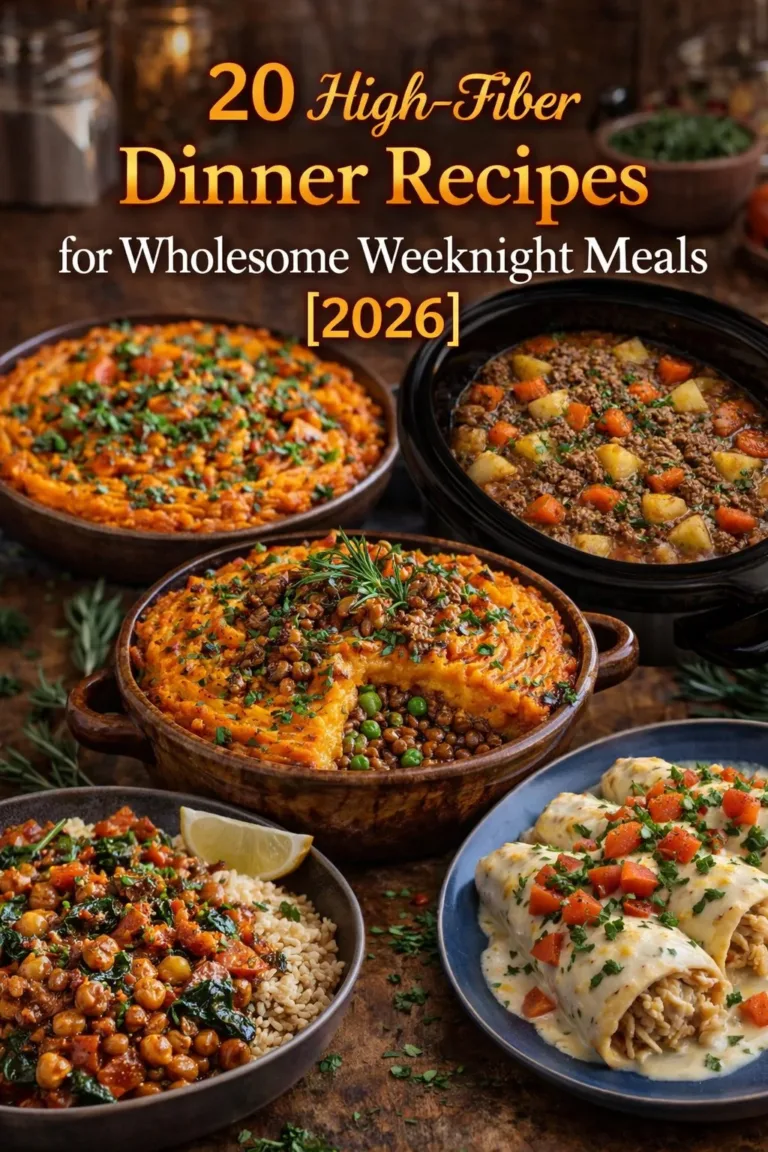 Delicious high-fiber dinner recipes for wholesome weeknight meals