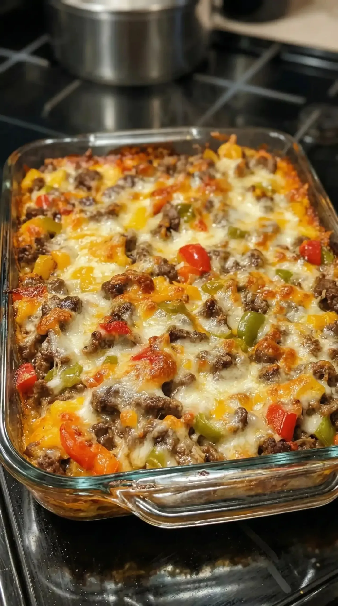 Cheesy Low Carb Philly Cheesesteak Casserole Awaits You!
