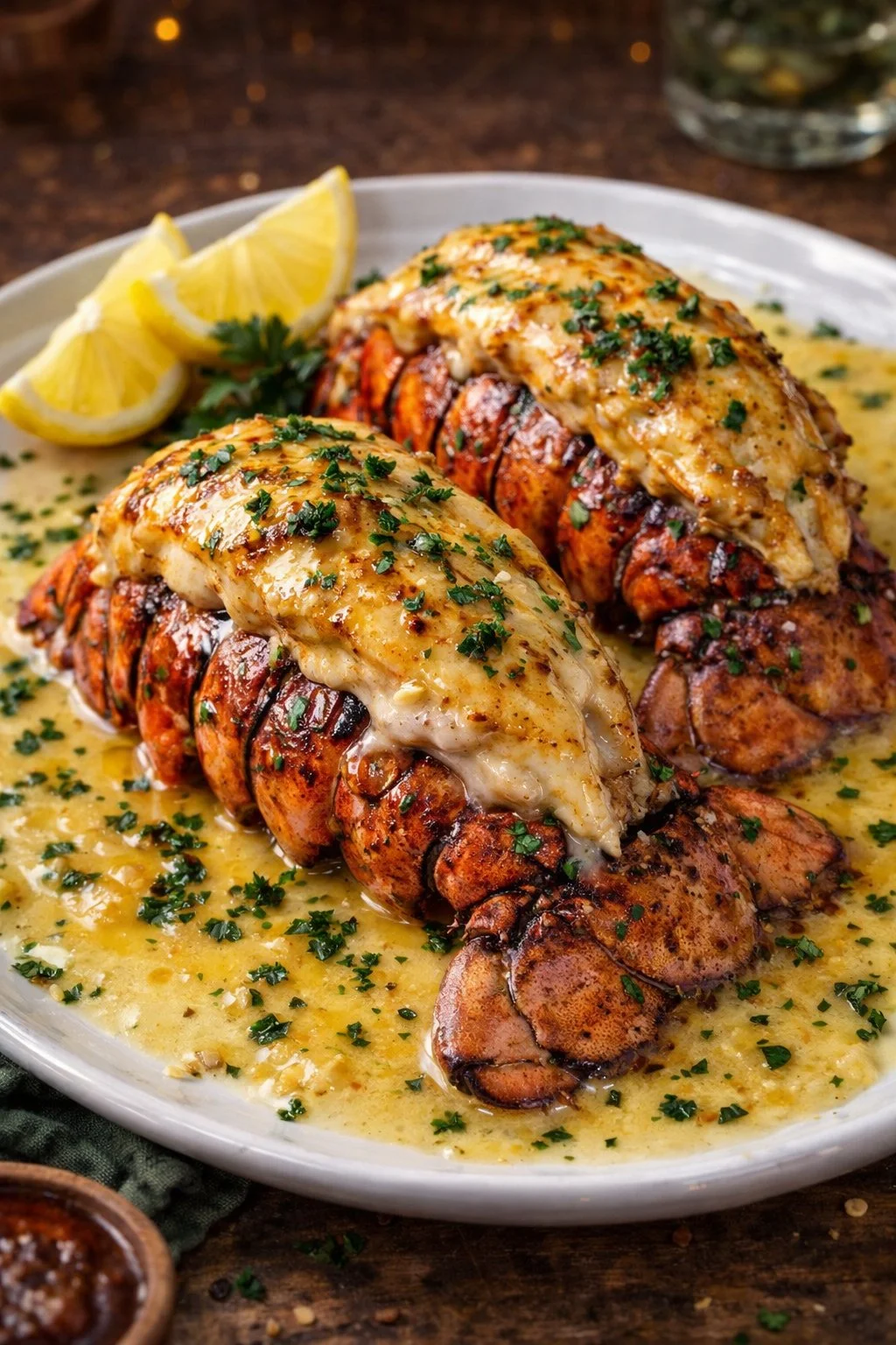 Creamy Garlic Lobster Tails