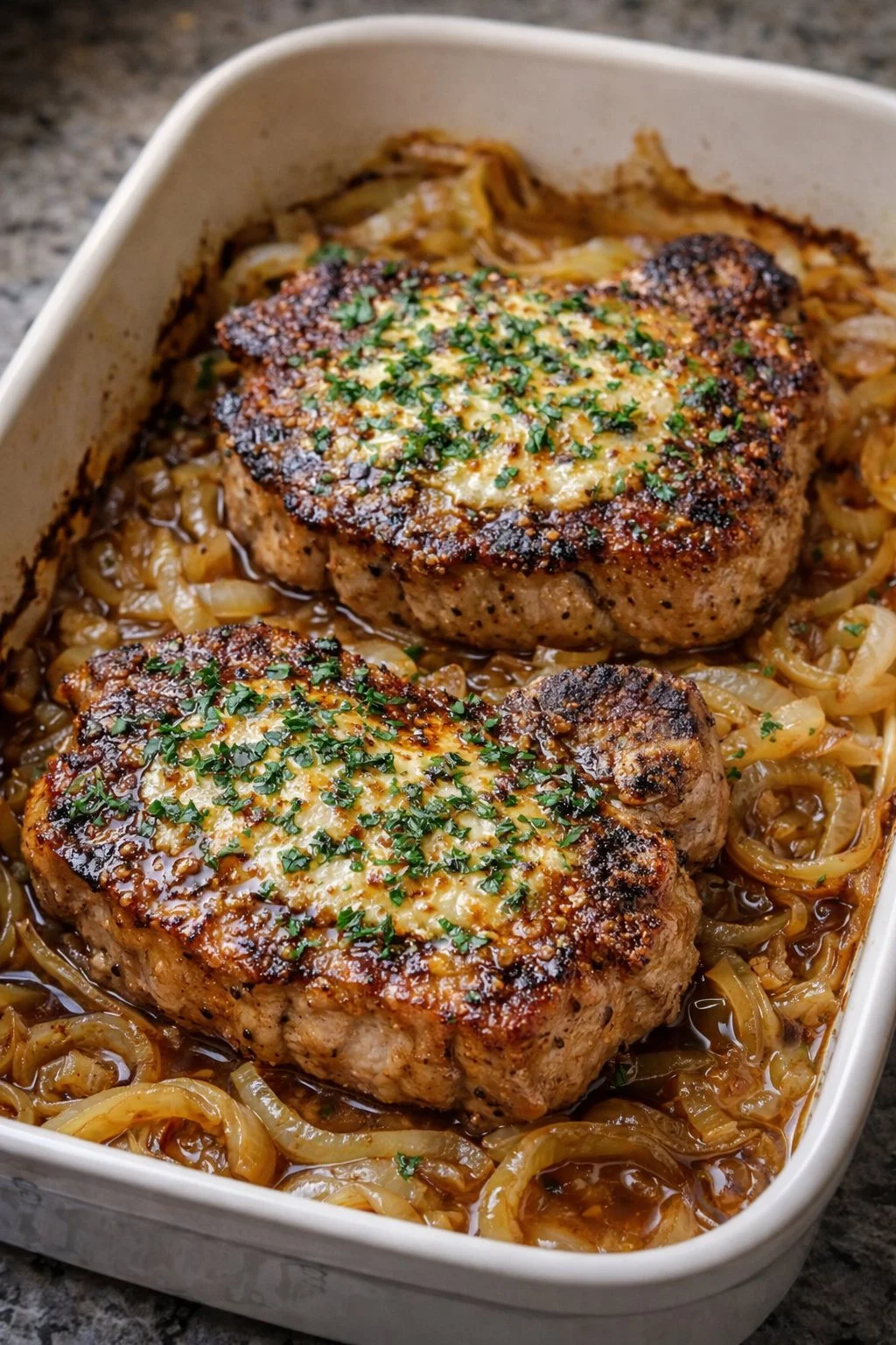 Garlic Butter Baked Pork Chops
