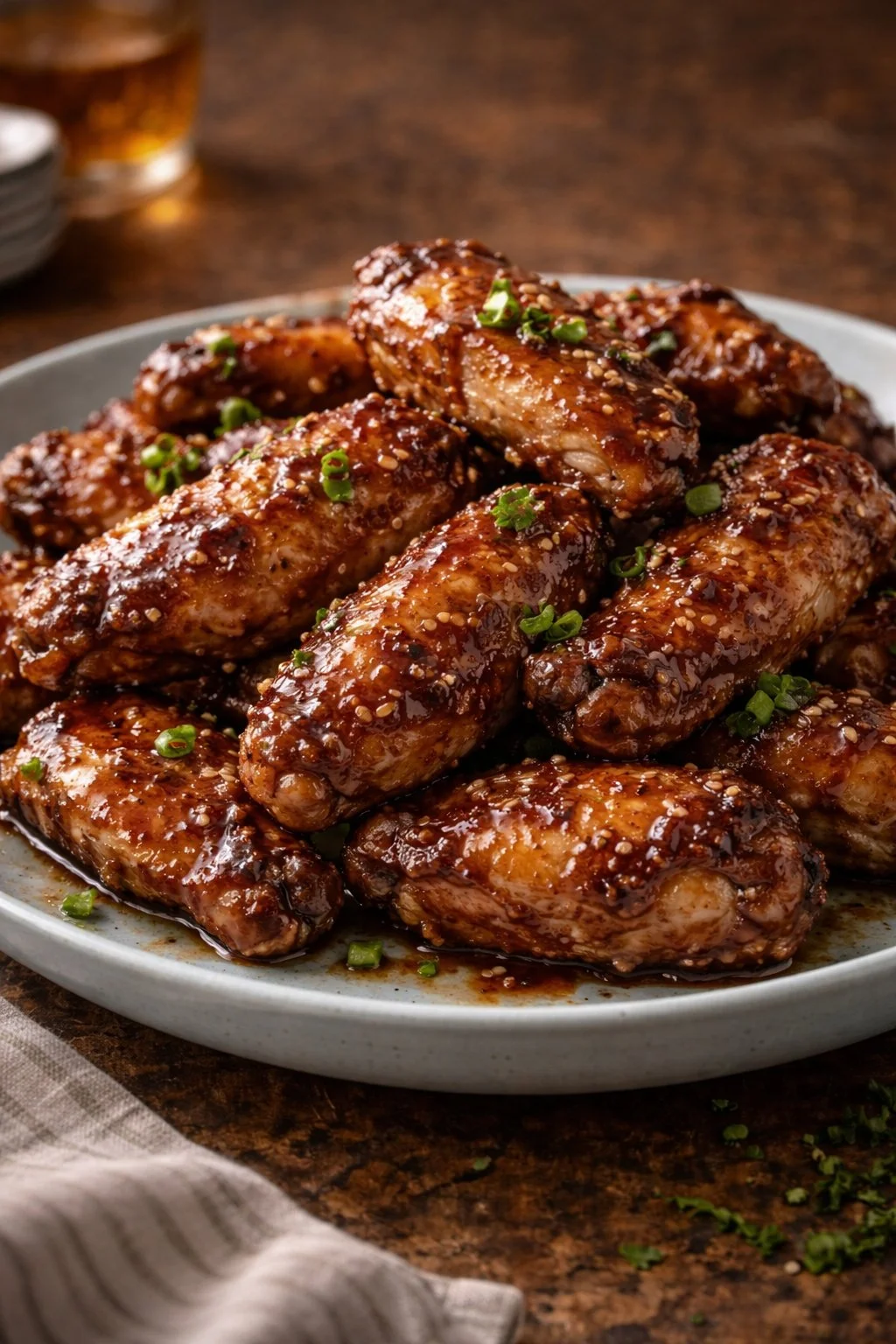 Honey Garlic Chicken Wings Rice