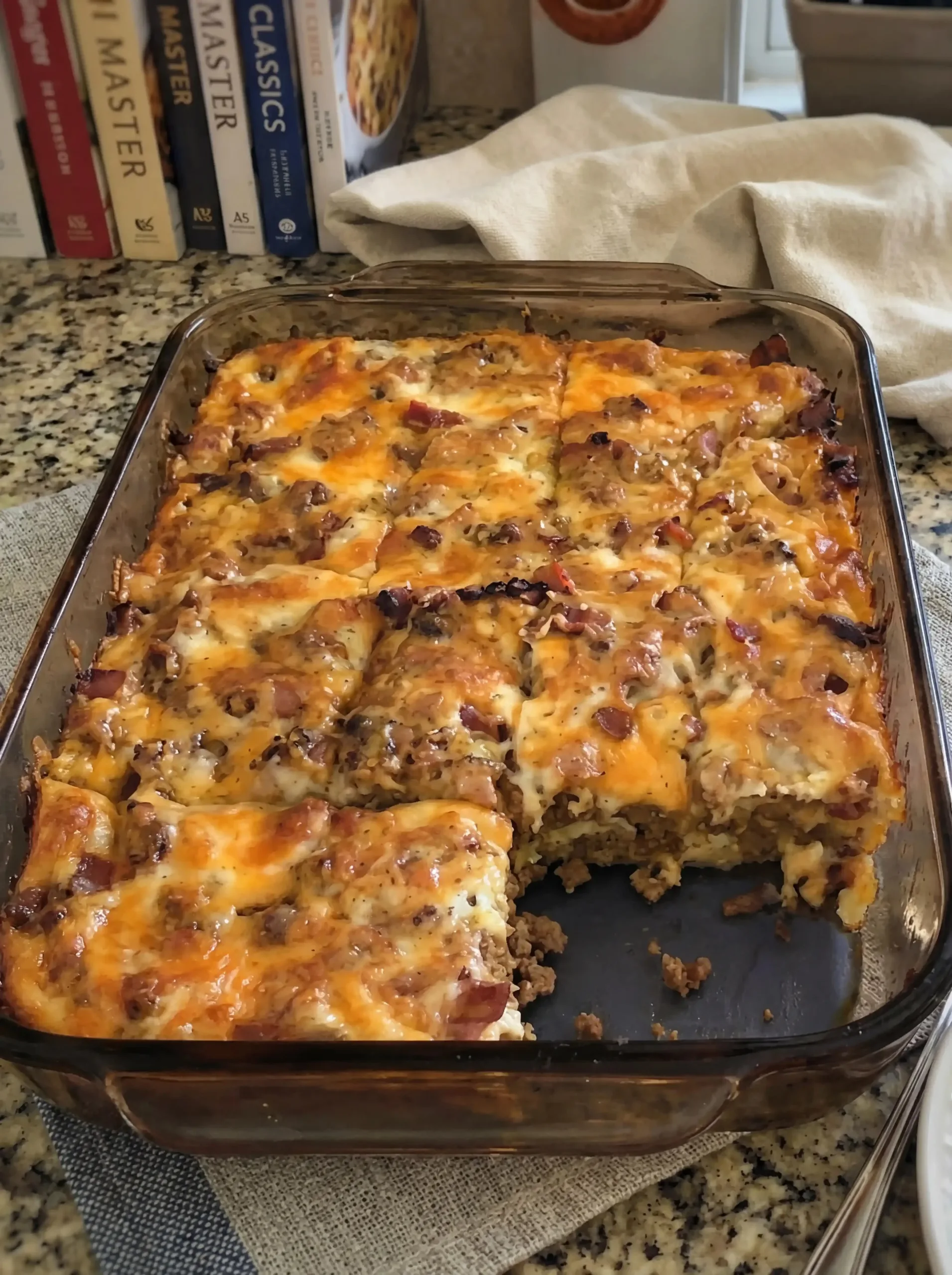 Low-Carb Bacon Cheeseburger Casserole