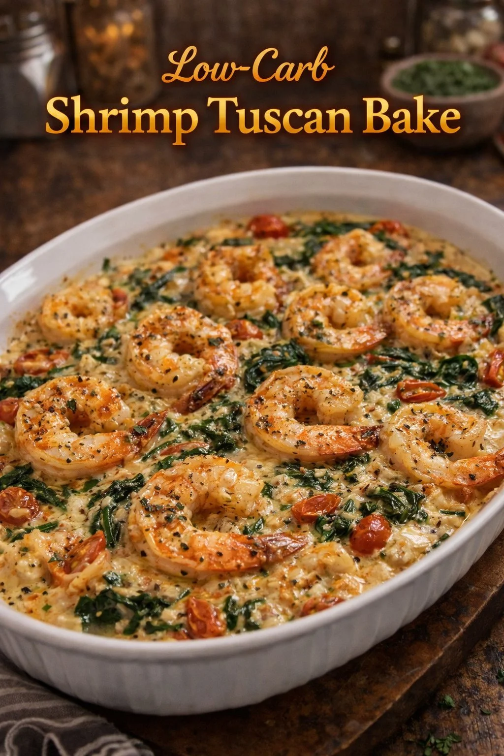 Low-Carb Shrimp Tuscan Bake 8 Low-Carb Shrimp Tuscan Bake