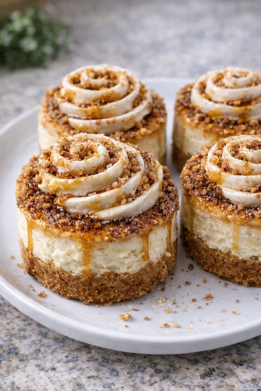 Mini Cinnamon Swirl Cheesecakes 7 Mini Cinnamon Swirl Cheesecakes