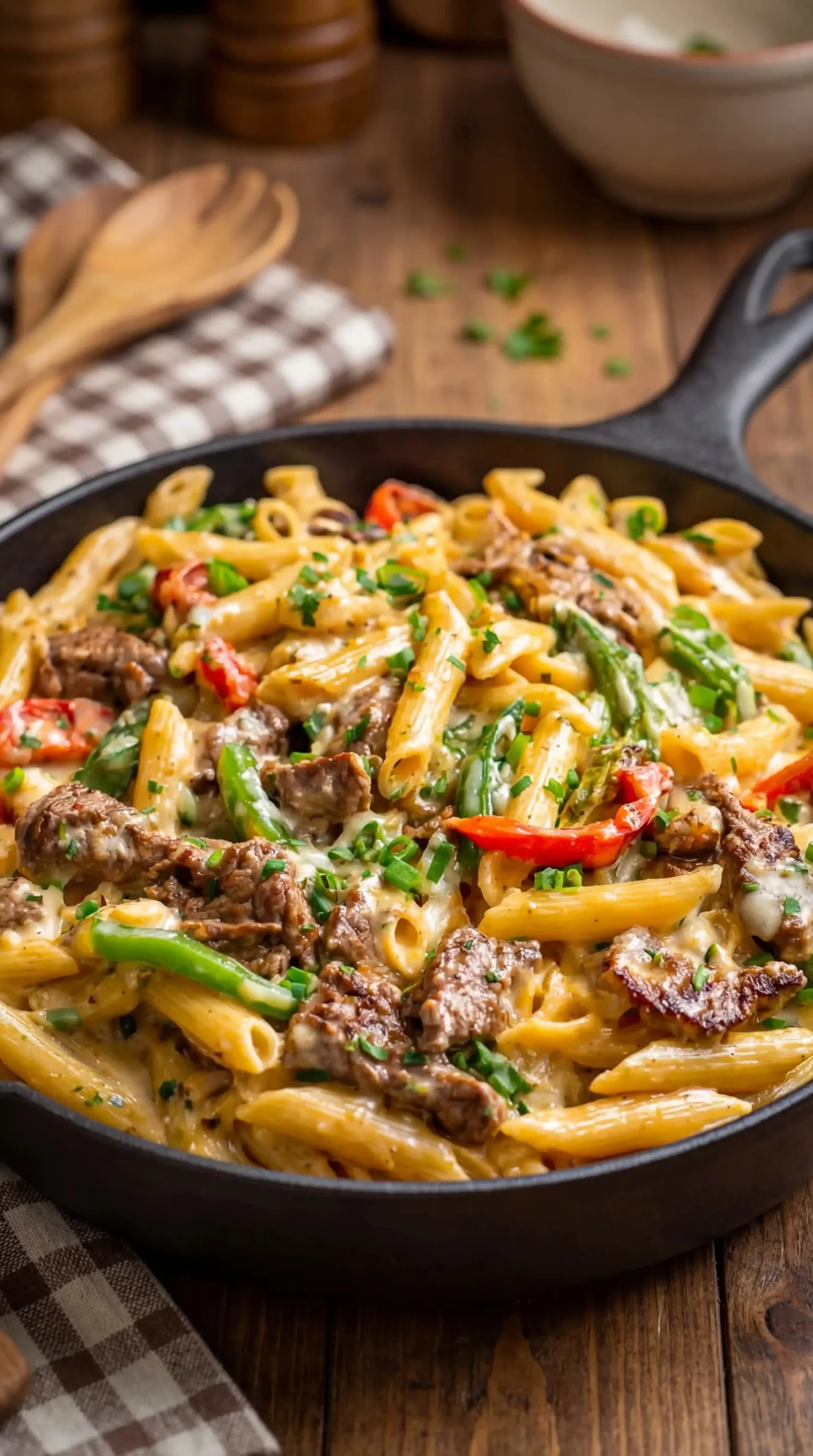 Philly Cheesesteak Pasta 7 Philly Cheesesteak Pasta