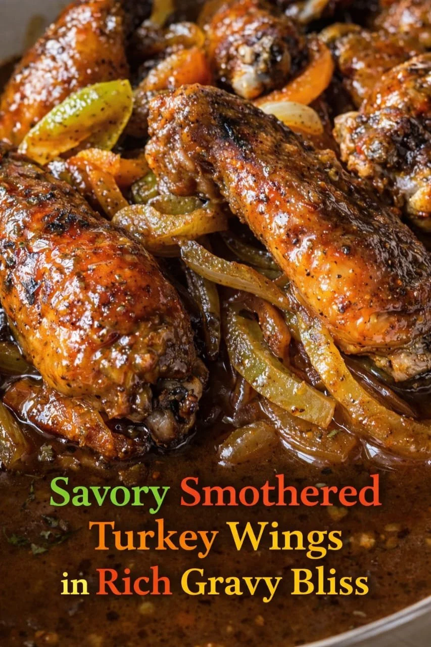 Savory Smothered Turkey Wings in Rich Gravy Bliss 8 Savory Smothered Turkey Wings in Rich Gravy Bliss