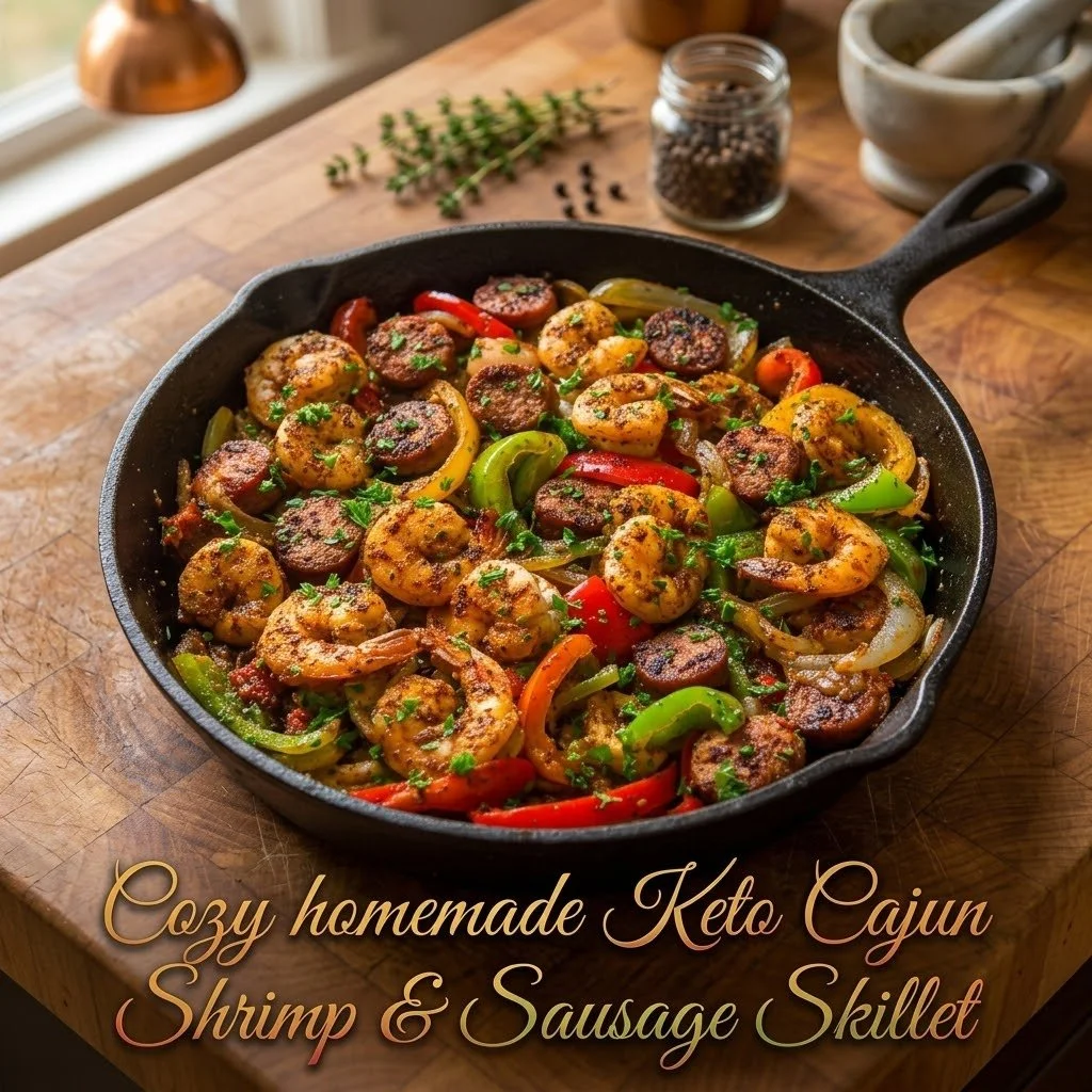 Keto Cajun Shrimp & Sausage Skillet: One-Pan, Spicy, and Protein-Packed